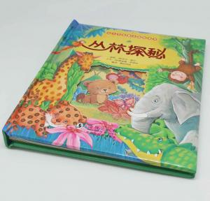 Quality Hardcover Coated Paper Children Jungle Exploration Pop Up Book Printing for sale