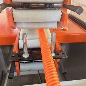 PE PP Spiral Pipe Extrusion Line Fully Automatic Grade 100m/roll Winding Machine