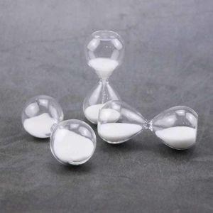 White Mini Hourglass Sand Timer 1 Minutes Shower Timer Hourglass