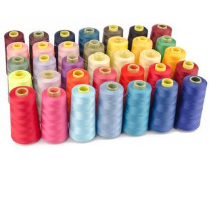 China Manufacturer Price Color 100% Polyester Sewing Thread 40S/2 3000Y 5000