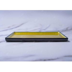 CIQ Certificate Technicolor Square Ceramic Dinner Plate