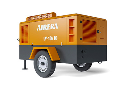 Airera CALT Series Diesel Portable Compressor with custom controller interface