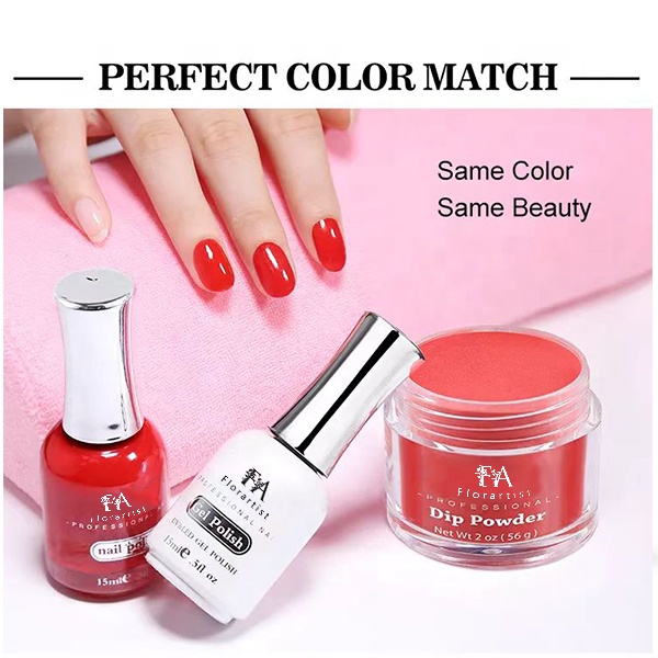 Premium Quality High Matching 3 in 1 Acrylic Powder Match Gel Polish and Nail Lacquer for Nail Art Beauty