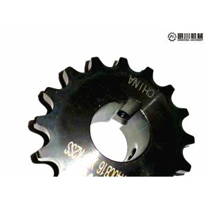 High Precision C45 Steel Finished Bore Sprockets Blacken Surface Finish