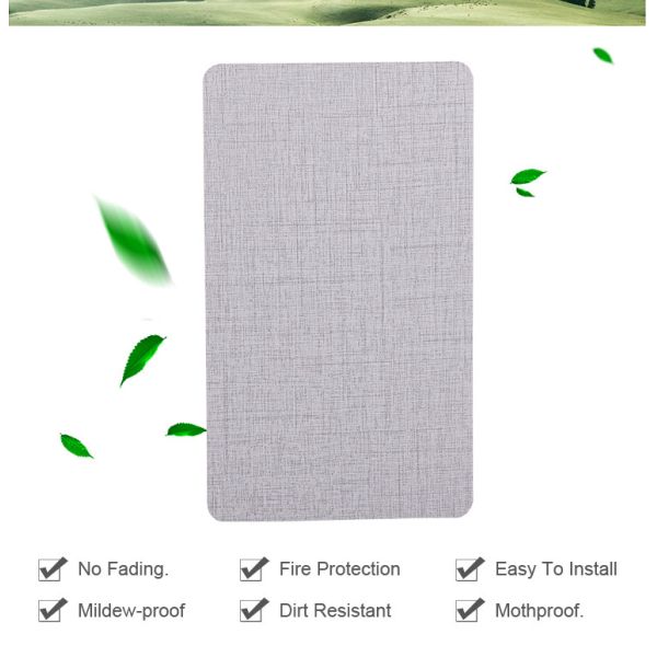 Fireproof Fabric Bamboo Charcoal Wood Veneer Interior Decoration Wall Panels Moisture Proof