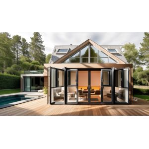 Screen Fiberglass Aluminium Casement Windows Dustproof Swing Opening