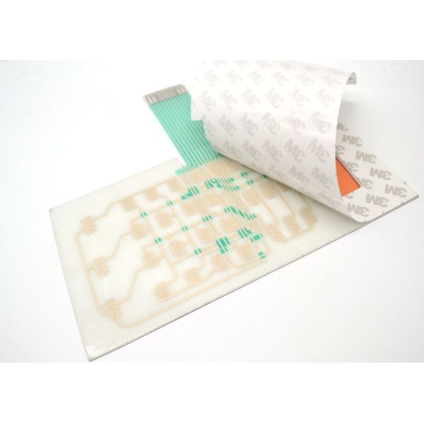 PET / PVC Metal Dome Membrane Switch With Colored Transparent Display Window