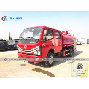 China Dongfeng DFAC Duolicar 5m3 Water Sprinkler Truck For Firefighting on sale