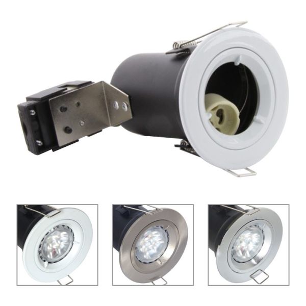 Buy Die Cast Aluminium GU10 Fixed Fire Rated Downlight - White Color at wholesale prices