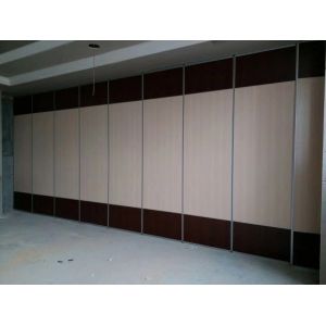 Lightweight Sliding Folding Exhibition Partition Walls Hang Track On The Ceiling