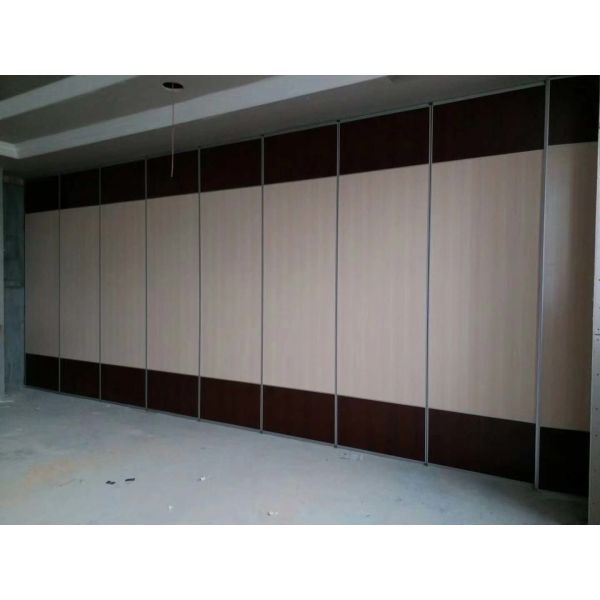 Soundproof Sliding Partition Walls , Aluminium Track Melamine Hanging Room