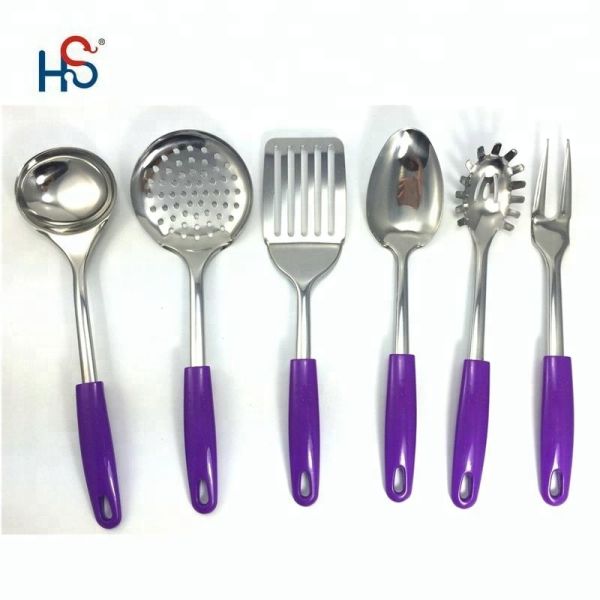 Stainless Steel Kitchen Utensils Set Non-stick Cooking Tools for Any Colorful Kitchen