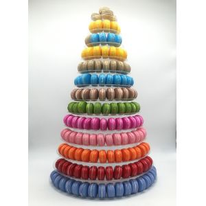 New Design 10 Tier Macaron Tower Disposable Food Tray