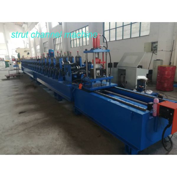 Automatic PPGI GI Perforated Cable Ladder Tray Manufacturing Machine With Cr12 Steel