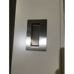 Hotel White Painted Internal Wooden Sliding Doors 45mm Thickness