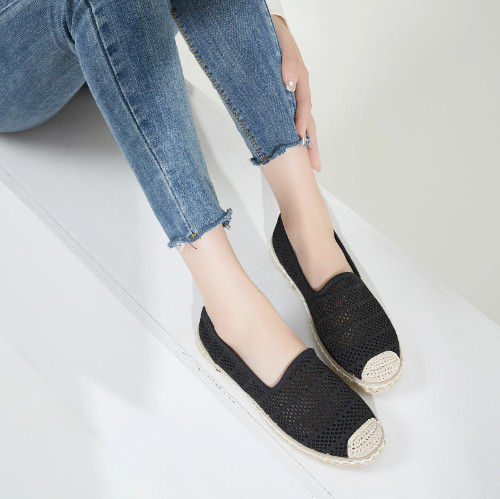 Buy Customized Espadrille pull on Shoes Cotton Lined Round Toe Shape at wholesale prices