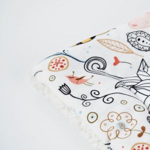 Breathable Small Pet Blanket Fleece Polyester Reversible Thick Warm Throw