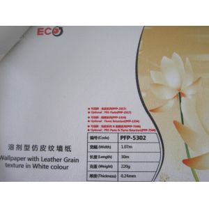 PVC Eco Friendly Wallpaper Solvent , Inkjet Printing Media