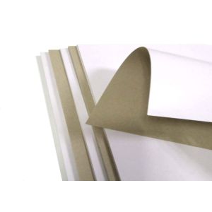 Strong Stiffness and Foldable Grey Back Whiteboard Paper One side offset