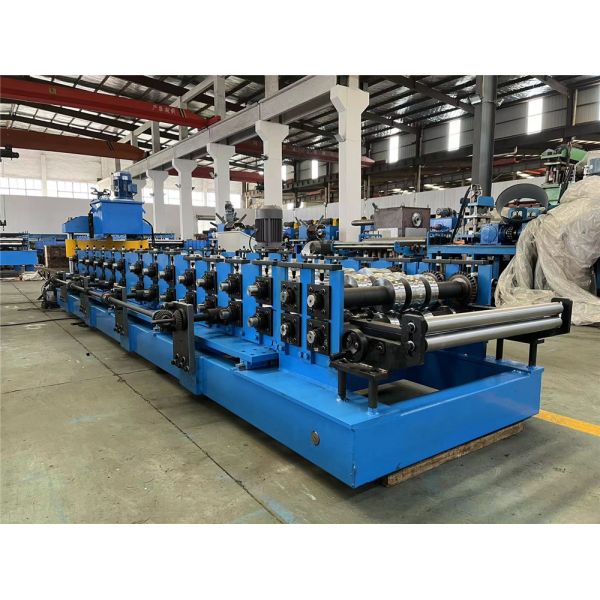 Post Cutting Standing Seam Roll Forming Machine 15 Stations With Rib Rollers