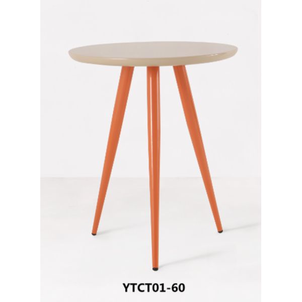 Buy Colourful Wood Iron Restaurant wedding lesiure table (YTCT01-60) at wholesale prices