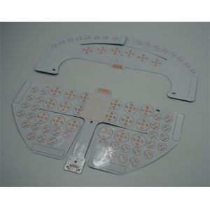 2L LED PCB Board FR4 1.5MM White And Black Soldermask With OSP For LED Display