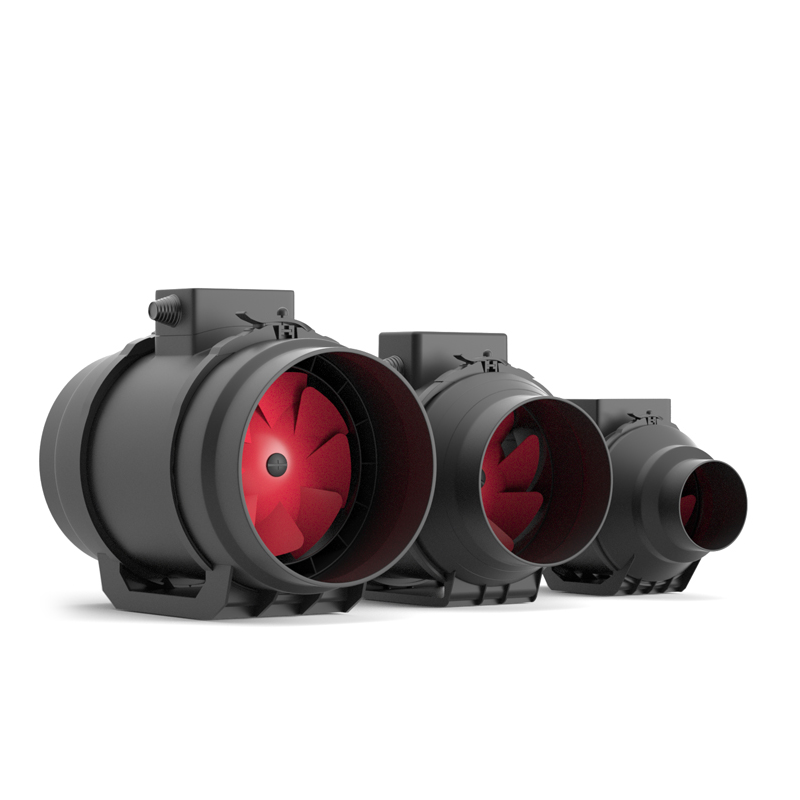 Low Noise Hydroponic Plant Grow Tent Inline Duct Mixed Flow Exhaust Fan for Greenhouse