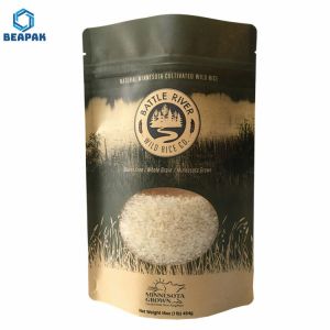 Stand Up Zipper Matte Black Coffee Bean Packaging Bags