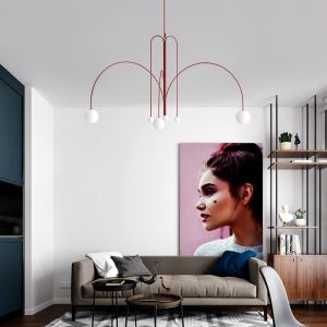 Modern Designer Glass Ball Chandelier Lighting For Living Room Gran Finale