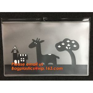 Popular Universal Plastic School Pencil Pouch bag, Custom transparent pvc
