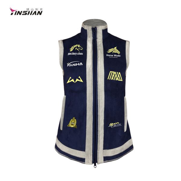 Customized Embroidered Poly Cotton Training Team Vest with Wicking Breathable Design