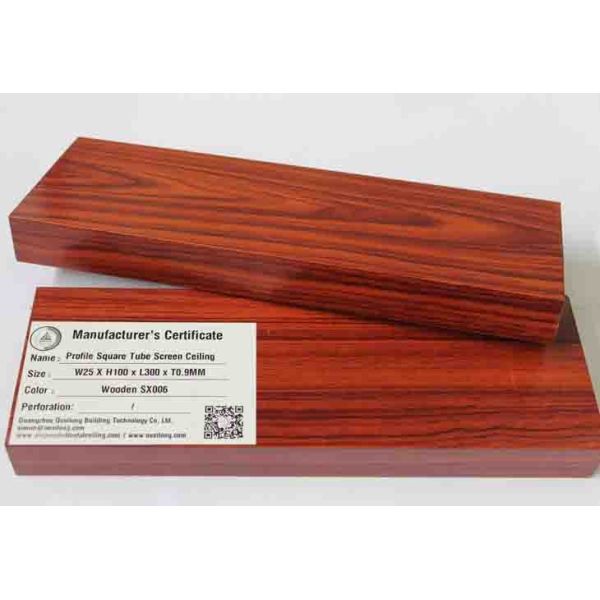 Buy Elegant Good Effect Aluminum Baffle Ceiling / Wood Ceiling Panels at wholesale prices