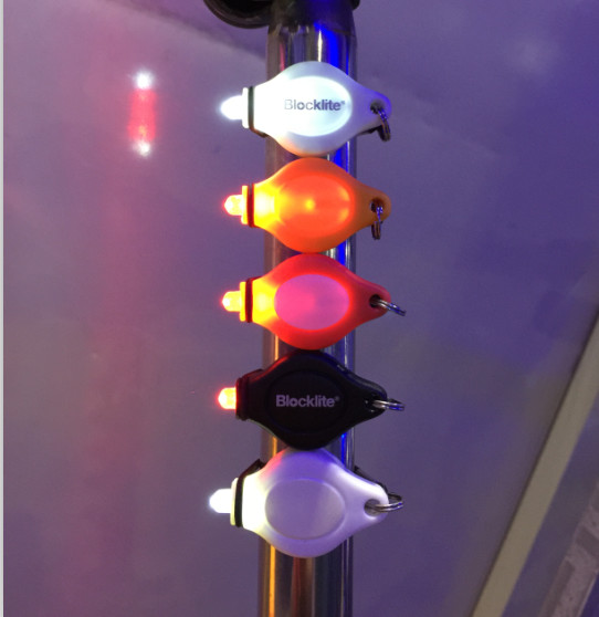 Durable LED Keychain Flashlight Environmental Friendly PP Plastic Materials