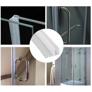 Customizable Length 2M/PC or 2.5M/PC F-shaped PVC Shower Door Glass Seal for