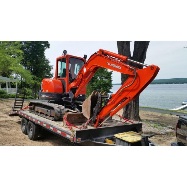 48.3mm Used Kubota KX163-5 Mini Excavator 6 Ton in Shanghai with Original Hydraulic Pump