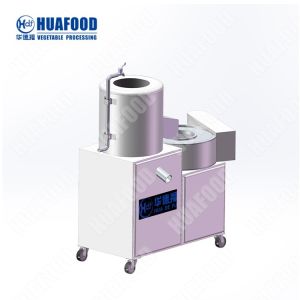 Electrolysis Fully Automatic Potato Peeling Cutting Washing Machine