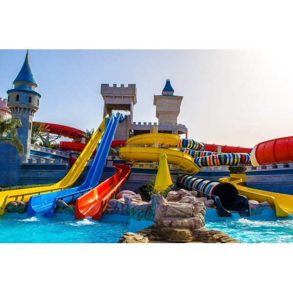 Customized Aqua Park Commercial Outdoor Water Feature Equipment Kids Pool Play Equipment Water Park Slides For Sale