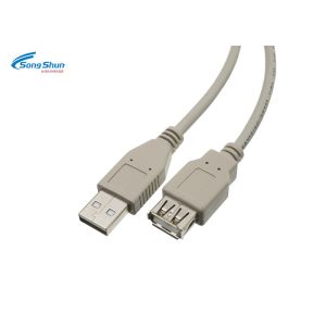 Data Sync USB Extension Cable 2.0 Extender Cord 4.5mm 1000mm Customized Length