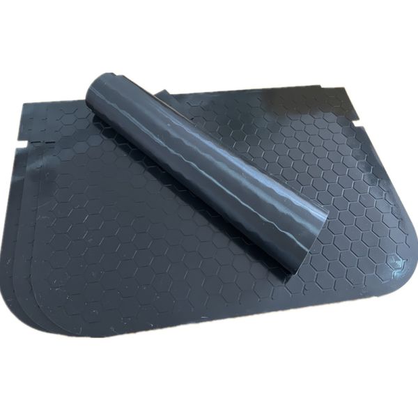 Easy Cleaning Water Proof Non Slip Black Hexagon Rubber Door Mat