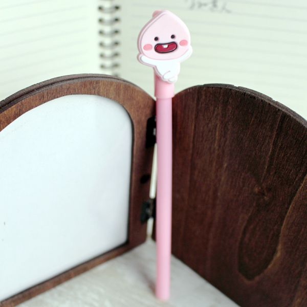 Office School Gel Pen with Korean Style Cartoon Cute Bear Rabbit Design and Black Ink