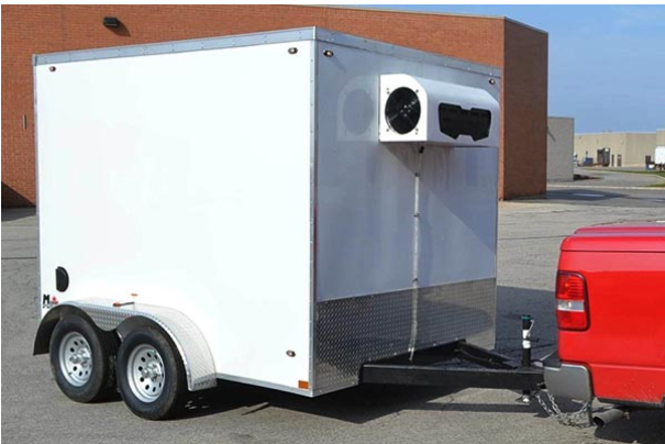 Refrigerated Portable Cold Storage Trailers With 220V Voltage And Air Tight Motor