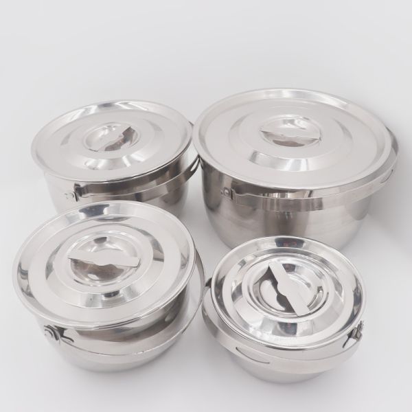 0.2cbm Volume 15cm Stainless Steel Cooking Pot For Picnic