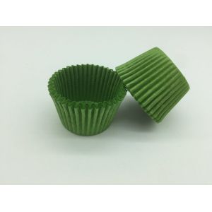 Spinach Color Green Cupcake Wrappers , Disposable Cupcake Baking Cups Muffin
