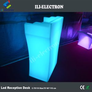 outdoor event plastic led portable reception desk