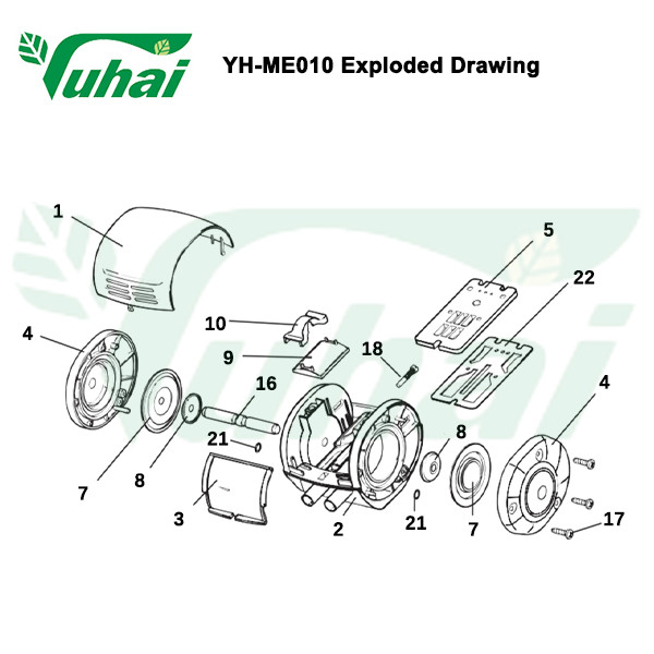 L02 AIR Milking Machine Pulsator Two Hole Plastic Export Air Pulsation Pulsator