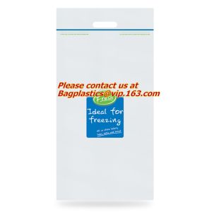 resealable, reclosable trasnparent freezer plastic k bag, Reclosable Grip Zip
