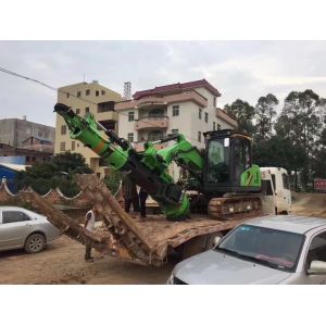 Small Hydraulic Rotary Piling Rig Borehole Pile For Different Construction
