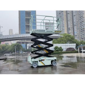 Mechanism Hydraulic Electric Scissor Lifting Table Mobile With Guardrail