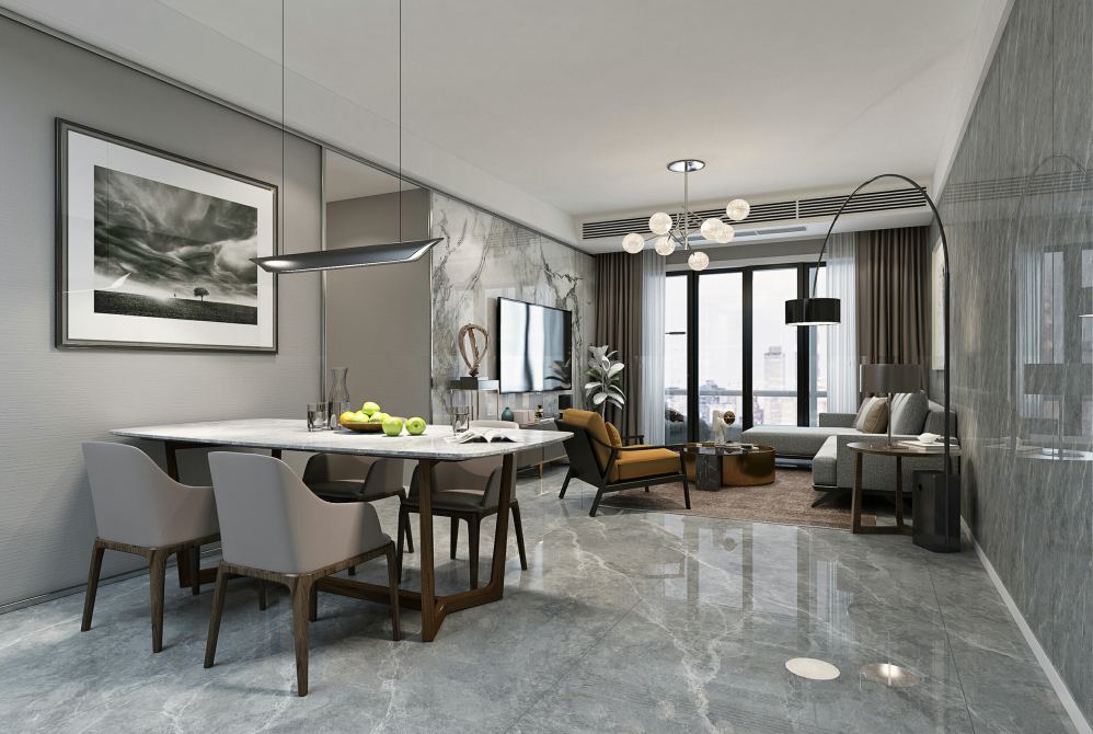 Glazed Big Slab Marble Tile Perfect for Floor or Walls in Living Room Decoration