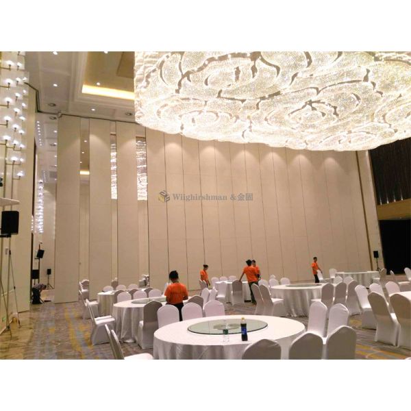 Buy Aluminum Track Soundproof Movable Partition Wall With 600mm-1200mm Panel Width at wholesale prices